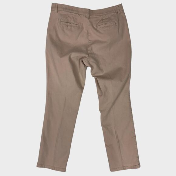 Christopher & Banks Signature Slimming 12 Kahaki Beige Pants - Picture 5 of 8